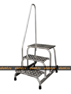 Монтажная подставка тип -1 3 ступени мобильная с поручнем