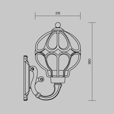 Настенный светильник (бра) Via, O024WL-01G