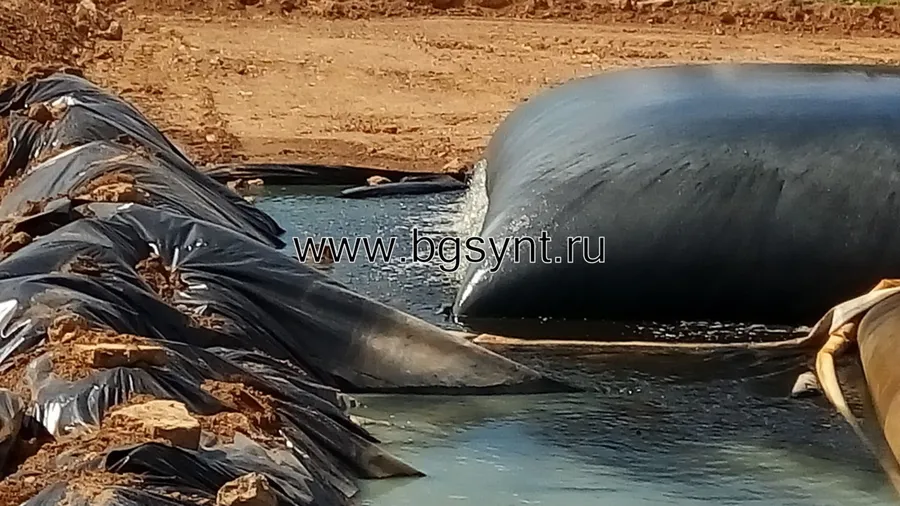 Обезвоживание нефтяного шлама в геотубах МИАТУБА