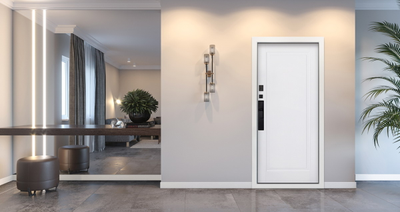Стальная дверь   Plata (биометрический замок Smart Lock Y12)