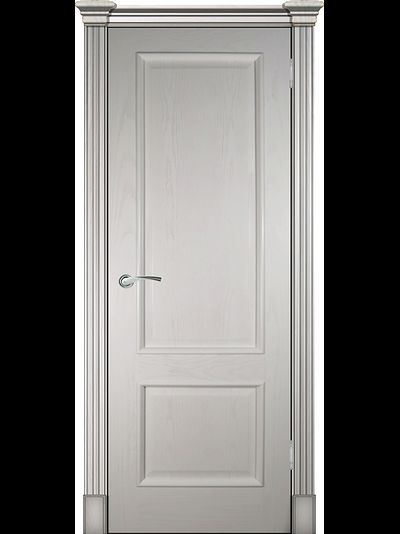 Дверь Прага ваниль, шпонированная