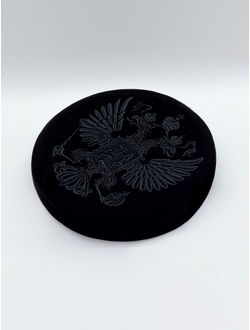 Сменный верх для кубанки. Верх для кубанки с вышивкой "Герб Российской Федерации"