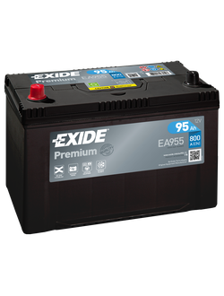 АККУМУЛЯТОР автомобильный EXIDE PREMIUM EA955 (Азиатский тип корпуса) L+ 95Ah 800А (En)