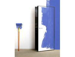 Дверь скрытая PX-0 Invisible кромка  AL черная под отделку