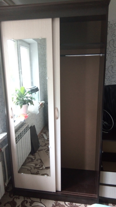 Шкаф купе 2-х дверный "Клён-2" 1,1 м (Бр)