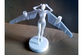 Девушка-ангел "Утро", автор: художник Д. Шорин, аэропорт "Пулково". Высота 160 мм, пластик ABS