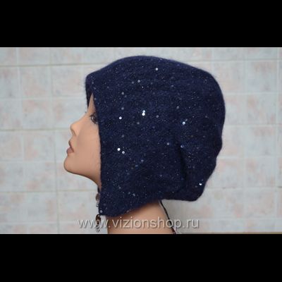 Шапка капор женская вязаная италия Vizio 5846