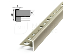 ПРОФИЛЬ ОКАНТОВОЧНЫЙ ПУ 13.2700.042Л ШАМПАНЬ