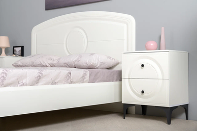 Тумба прикроватная Валенсия 13.291 белый, шагрень