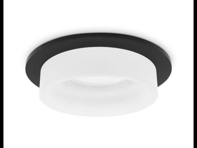 Встраиваемый светильник Ambrella MR16 GU5.3 max10W круг 98(70)x45 черн песок/белый мат. TECHNO SPOT TN1312 SBK/FR
