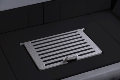 Каминная топка Дельта 800 RB два стекла правая принтинг черный шамот, Экокамин (Россия)