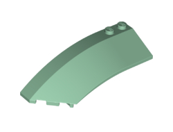 Wedge 8 x 3 x 2 Open Left, Sand Green (41750 / 4162715 / 4288381 / 6258376)