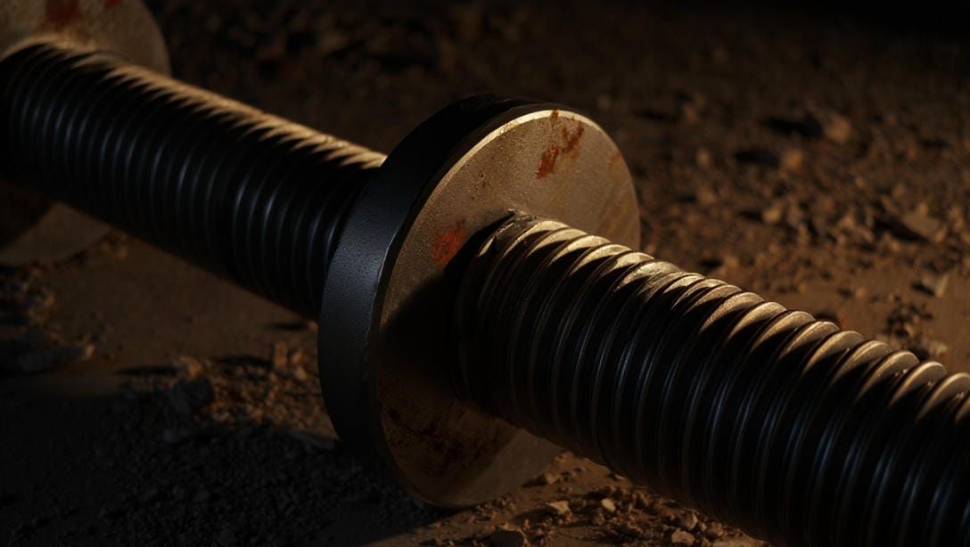 Стальная трубчатая закладная деталь фундамента перед заливкой бетоном