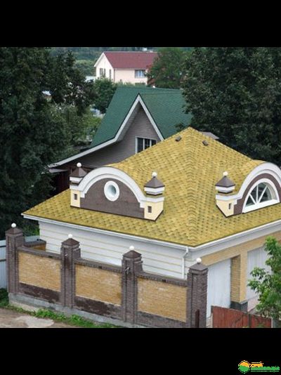 Гибкая черепица Ruflex Sota (Руфлекс Сота) цвет: Золотой песок