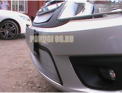 Защита радиатора Lada Granta 2014-2018 лифтбек, седан (2 части) chrome