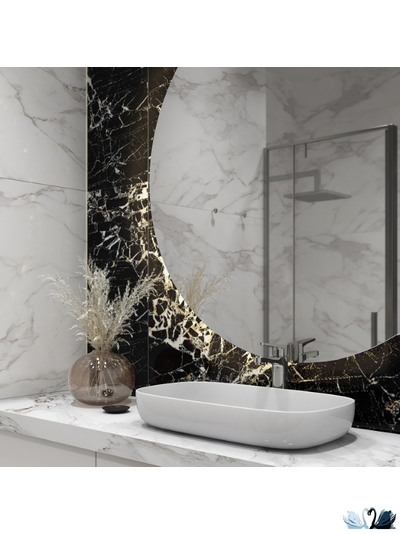 Керамогранит Creto Carrara Elite 80 х 160 см белый