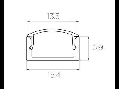 Алюминиевый профиль 4L-1506-S ANOD