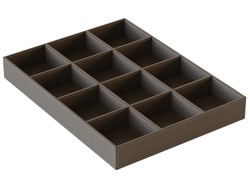 Лоток для галстуков и ремней 305х410х50 экокожа Теплый серый FC0111.VP030.WGVPP.CM  ARISTO *