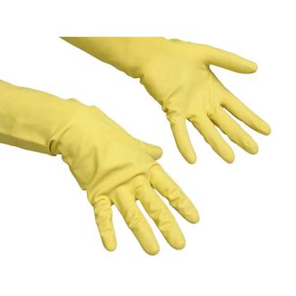 Перчатки резиновые Vileda Professional Контракт L, желтые