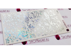 Фольгированный слайдер F 04 - Серебро Песок