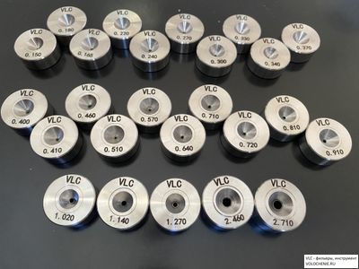 VLC Фильеры (волоки) PCD для жесткой проволоки диаметром  2.001-2.500