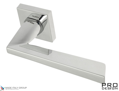 Дверная ручка на квадратном основании Fratelli Cattini "UNICA" 8-CR полированный хром