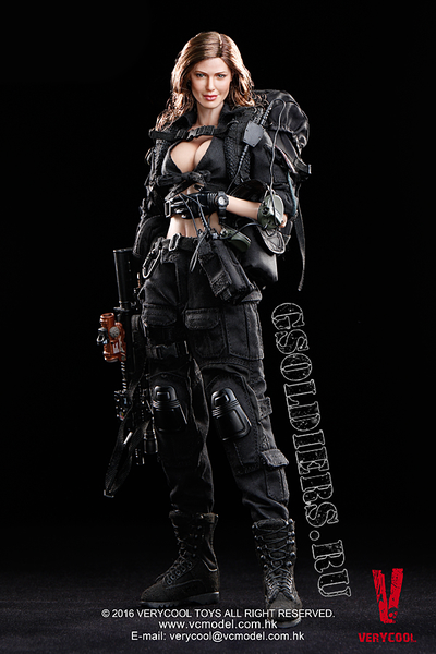 Коллекционная фигурка 1/6 Female Shooter - Black Ver VCF-2029 - VERYCOOL