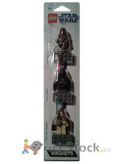 # 852554 Набор Магнитных Минифигурок «Звёздные Войны» ― Чубакка, Дарт Вейдер, Оби–Ван Кеноби / “Star Wars” Minifigure Magnet Set (Chewbacca, Vader, Obi–Wan)