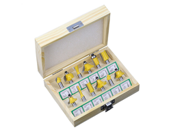 Набор из 12 фрез в коробке  (хв. 8 мм)