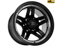 Комплект дисков R16 9,0J ET-30 6*139,7 Sakura Wheels R3917 Черный с полированным ободом (№ 866)