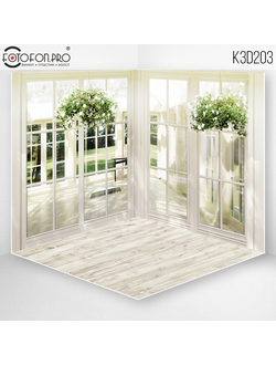 Фотофон 3D пазловый «Окно в сад»