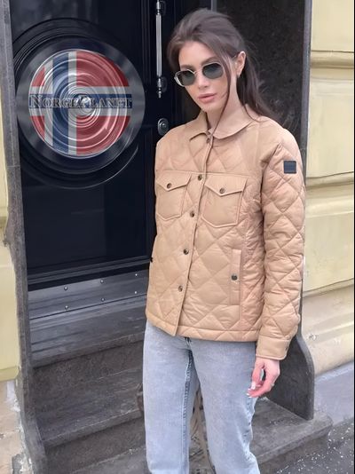 Весенняя стёганая куртка автоледи норвежского бренда Fergo Norge-338-mocco