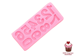 Молд Цифры 17,5x7,5 см