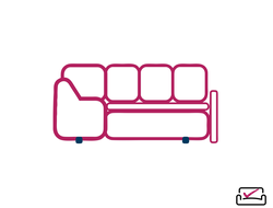 Чехлы на классические угловые диваны 330-530 см