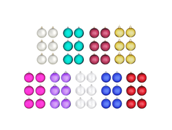 ЕЛОЧНЫЕ ШАРЫ НАБОР СНОУ БУМ 6ШТ, 6СМ