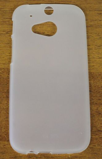 Защитная крышка силиконовая HTC One M8 белая