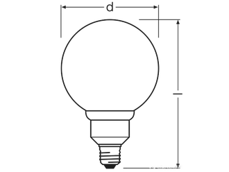 Энергосберегающая лампа Muller Licht Globe Dimmbar 20w/827 E27