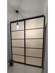 перегородка матовое стекло в комнату