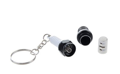 Брелок «Свеча зажигания с фонариком», металл ЧЁРНЫЙ