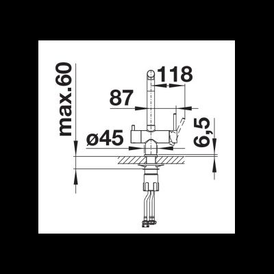 Смеситель Blanco FONTAS II SILGRANIT 525141