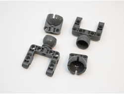 !АНАЛОГ! Suspension Pack/ AN_SSP7 Комплект 4 шт 92910 Steering Ball Joint Large Open with C-Shape Pivot Frame + 92911 Steering Ball Joint Large Receptacle (АНАЛОГ СaDa), Dark Bluish Gray / 4 шт.