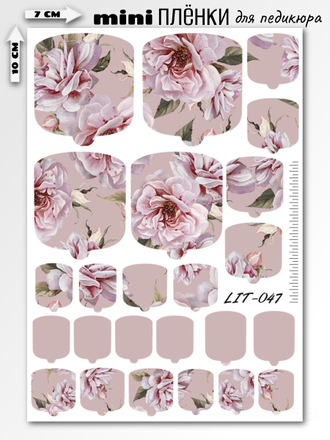Мини пленки для педикюра LIT-047