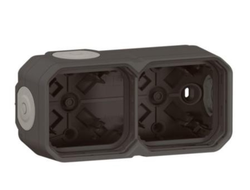 Коробка 2-я накладная IP55, антрацит - Legrand 069602L - Plexo New