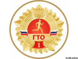 ТАБЛИЧКА ГТО -ЗОЛОТО   300х300мм (вид-1)