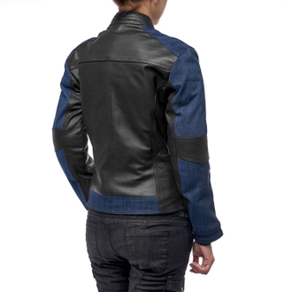 Кожаная женская куртка MOTEQ Teacher Jeans доставка по РФ и СНГ