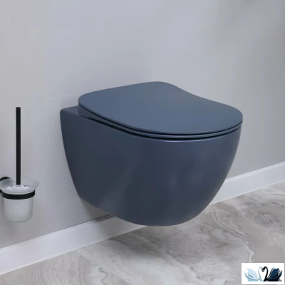 Унитаз Creavit Free FE320-11BM00E-0000 Basalt подвесной сине - серый, Steel Blue