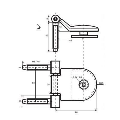 FL715 бронза Петля для саун