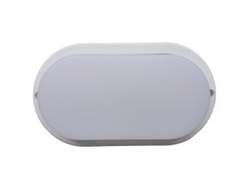 Ecola св-к ЖКХ св/д 12W 6500K 6K Овал 160x90x45 мат. бел. IP65 ДПП DPLD12ELC