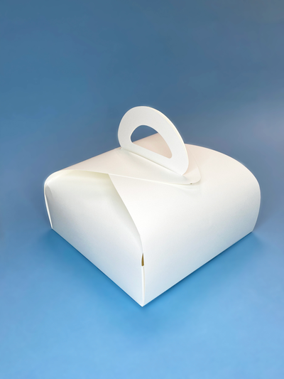 Упаковка сборная кондитерская с/р (белая), 220*220*120мм