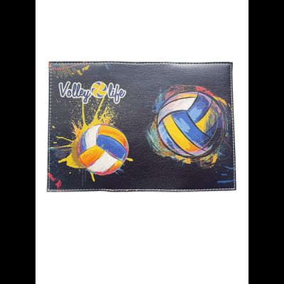 Обложка для паспорта "Мяч рисованный черный (без сердца)"